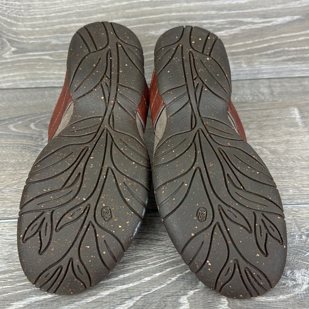 Teva Keelie  Brown Leather Womens Sz 7.5 Thong Slip On T-Strap Flip Flop Sandals - Picture 7 of 15